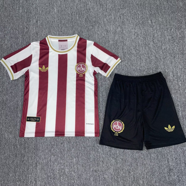 2025/26 1. FC Nürnberg 125TH Kids Soccer Jersey   纽伦堡