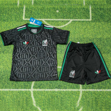 2025/26 Mexico Away Black  Kids Soccer Jersey