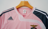 2007/08 Benfica Away Pink Retro Soccer Jersey