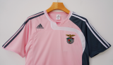 2007/08 Benfica Away Pink Retro Soccer Jersey