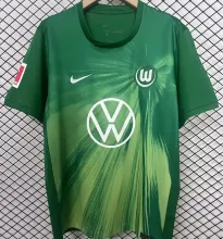 2025/26 Wolfsburg Home Green Fans Soccer Jersey