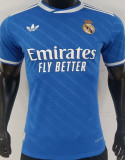 2025/26 RM Third Blue Player Version Soccer Jersey 有歪纹