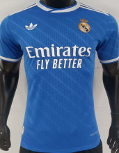 2025/26 RM Third Blue Player Version Soccer Jersey 有歪纹