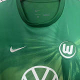 2025/26 Wolfsburg Home Green Fans Soccer Jersey