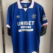 2025/26 Glasgow Rangers Home Blue Fans Soccer Jersey