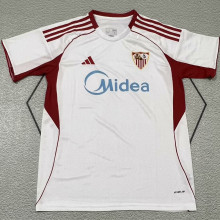 2025/26 Sevilla FC Home White Fans Soccer Jersey