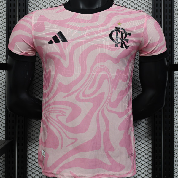 2023 Flamengo Pink Player Version Soccer Jersey