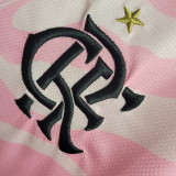 Familia #10 Flamengo Pink Fans Soccer Jersey 2023 带胸前广告