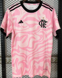 Familia #10 Flamengo Pink Fans Soccer Jersey 2023 带胸前广告