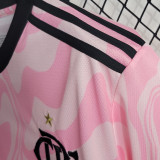 Familia #10 Flamengo Pink Fans Soccer Jersey 2023 带胸前广告