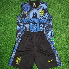 2025 Brazil Vest Training Kids Jersey  童装