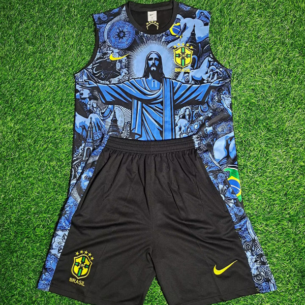 2025 Brazil Vest Training Kids Jersey  童装