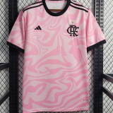 Familia #10 Flamengo Pink Fans Soccer Jersey 2023 带胸前广告
