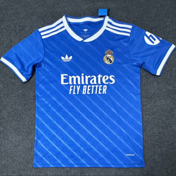 2025/26 RM Third Blue Fans Soccer Jersey 有歪纹