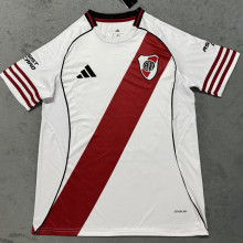 2025/26 River Plate Home White Fans Soccer Jersey