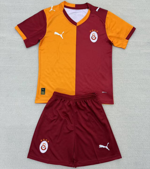 2025/26 Galatasaray Home Kids Soccer Jersey
