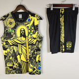 2025 Brazil Vest Training Kids Jersey  童装