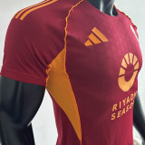 2025/26 Roma Home Red Player Version Soccer Jersey