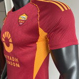 2025/26 Roma Home Red Player Version Soccer Jersey