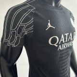 2024/25 PSG 4Th Black Player Version Soccer Jersey