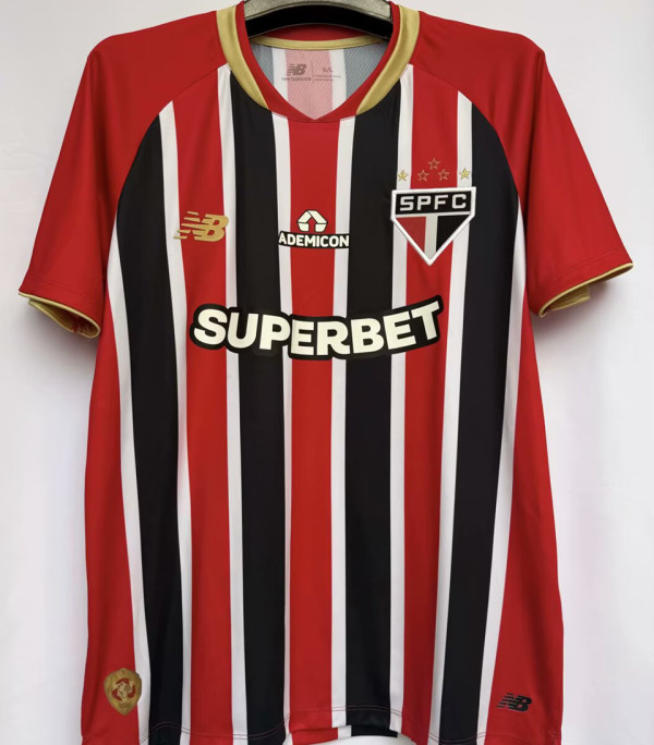 2025/26 Sao Paulo 1:1 Quality Away Fans Soccer Jersey