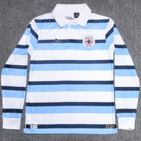 2025/26 Cruz Azul Anniversary Edition Fans Long Sleeve Soccer Jersey