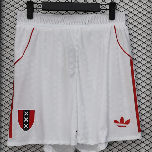 2025/26 AA Home White Player Version Shorts Pants 球员版