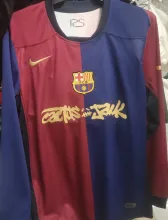 2024/25 BA x Travis Scott Home Long Sleeve Fans Soccer Jersey 胸前 新 广告