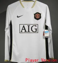 2006/07 M Utd Away Retro Player Version Long Sleeve Jersey 球员版长袖