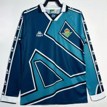 1995/97 R BTS Away Blue Retro Long Sleeve Soccer Jersey