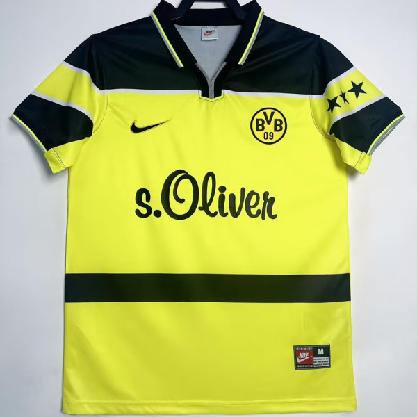 1997/98 BVB Home Yellow Retro Jersey