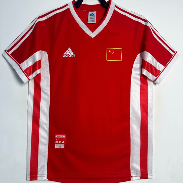 1998 CFA Red Retro Soccer Jersey