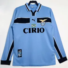1998/1999 Lazio Home Retro Long Sleeve Soccer Jersey