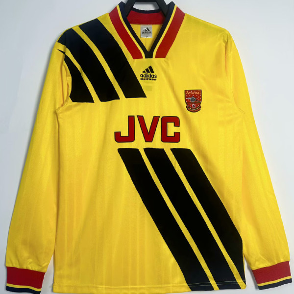 1993/94 ARS Away Yellow Retro Long Sleeve Soccer Jersey