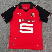 2025/26 Rennais Home Red Fans Soccer Jersey