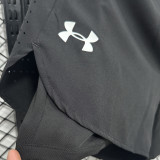 2025/26 UA Black Casual Double Layer Short Pants  D2501双层短裤