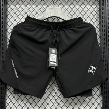 2025/26 UA Black Casual Double Layer Short Pants  A247 双层短裤