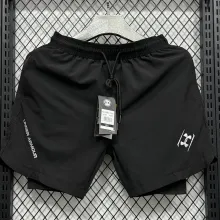 2025/26 UA Black Casual Double Layer Short Pants  A247 双层短裤