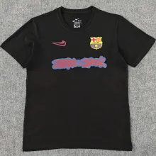 2025/26 BA x Travis Scott Black Pure Cotton Jersey 胸前红色字
