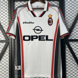 1997/98 AC Milan Away White Retro Soccer Jersey