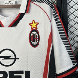 1997/98 AC Milan Away White Retro Soccer Jersey