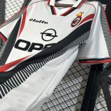 1997/98 AC Milan Away White Retro Soccer Jersey