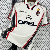 1997/98 AC Milan Away White Retro Soccer Jersey