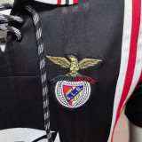 1997/1998 Benfica Away Black Retro Soccer Jersey