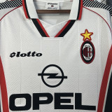 1997/98 AC Milan Away White Retro Soccer Jersey