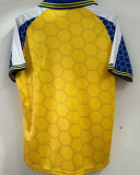 1998 Ukraine Home Yellow Retro Fans Soccer Jersey