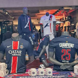 CHAMPIONS OF EUROPE 25 ICIC'EST PARIS PSG  Home Blue Player Version Soccer Jersey 2024/25白色底队微 带星塔球员版★★