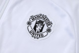 2025/26 M Utd White Kids Jacket Tracksuit