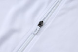 2025/26 M Utd White Kids Jacket Tracksuit