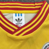 1990 Colombia Home Yellow Retro Kids Soccer Jersey